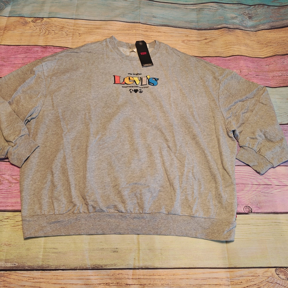 Levi's XL Gray Oversized Sweatshirt #0588